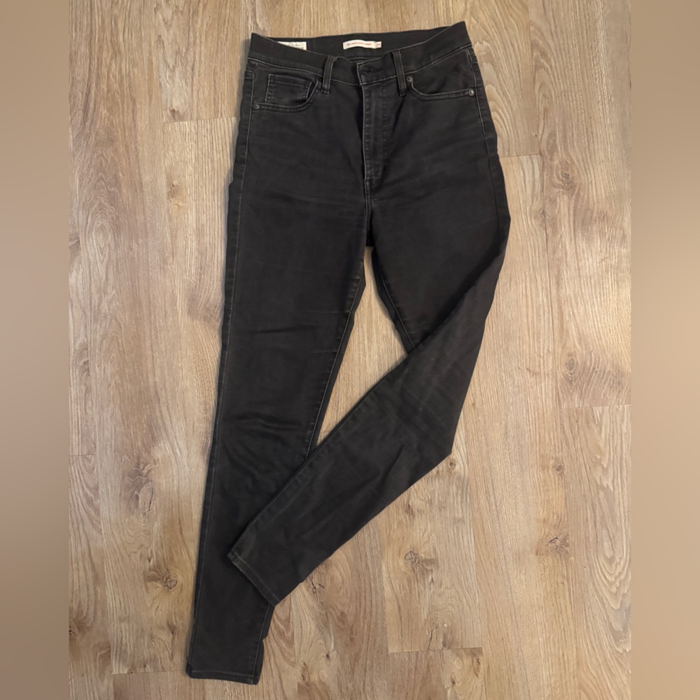 Levi's Black Mile High Skinny Denim Jeans 29